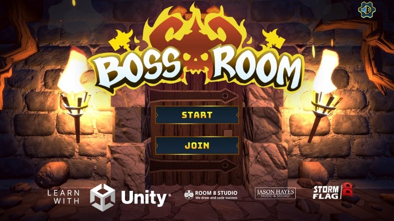 Boss Room é um projeto de amostra de jogo cooperativo de pequena escala