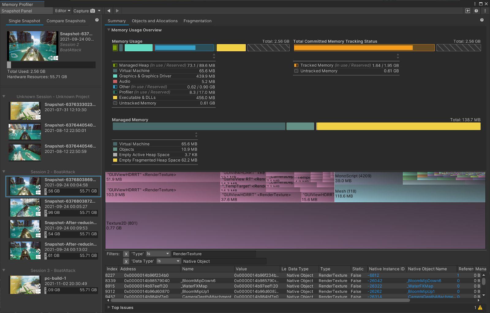 The Memory Profiler package