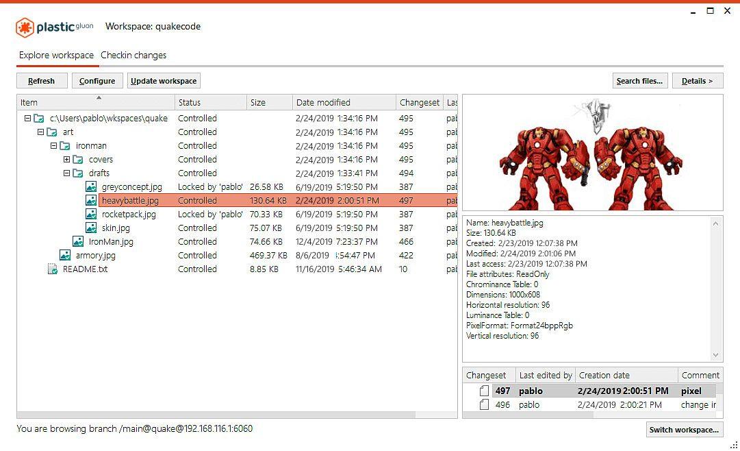 Gluon in Plastic SCM