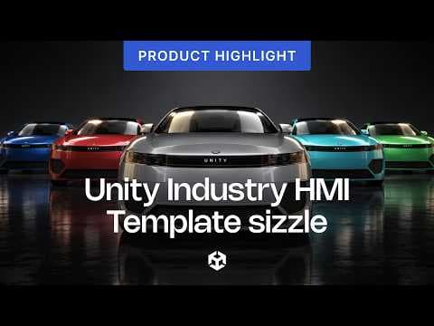 Unity Industry HMI 템플릿 시즐