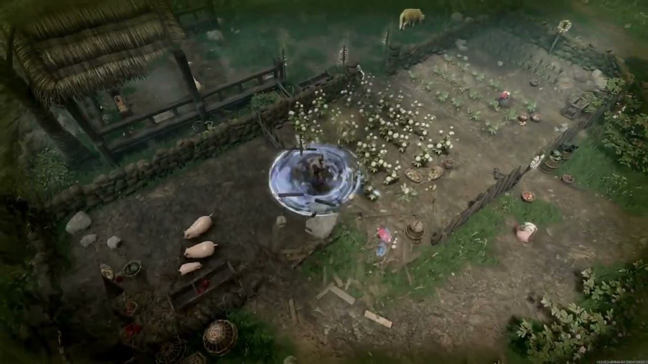 Les objets destructibles de V Rising en action