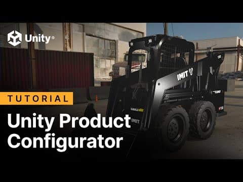 Tutorial de video del Configurator de productos de Unity