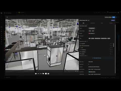  Factory floor model in Unity Asset Manager streamed using 3DDS