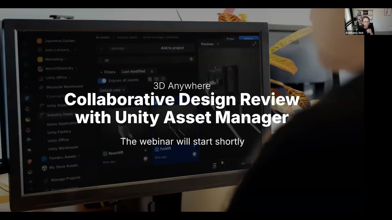 3D везде: Совместный обзор дизайна с Unity Asset Manager