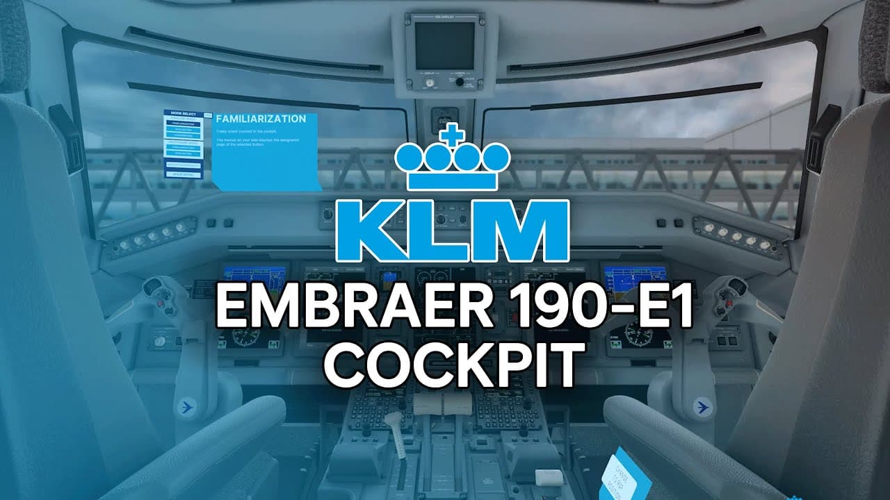 KLM Embraer 190-E1 Cockpit VR Trainer