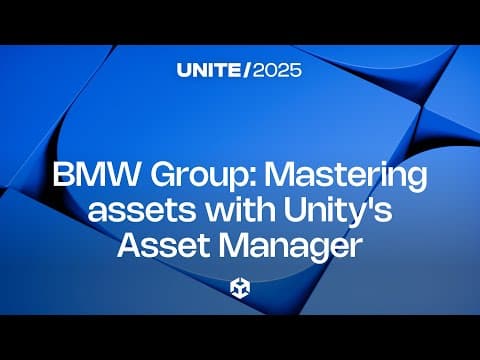Unite 2025 Industry Summit BMW Group presentation