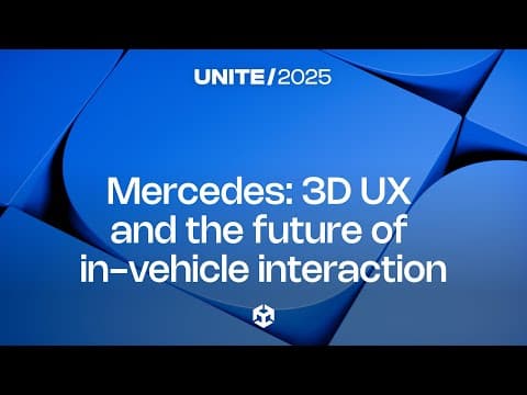 Bài thuyết trình của Mercedes-Benz tại Hội nghị thượng đỉnh công nghiệp Unite 2025.