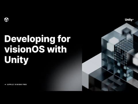 使用 Unity 开发 visionOS