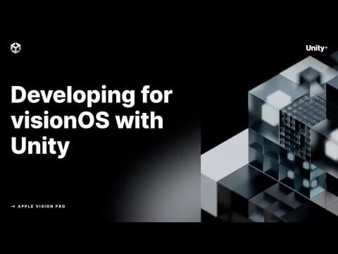 Разработка для visionOS с помощью Unity