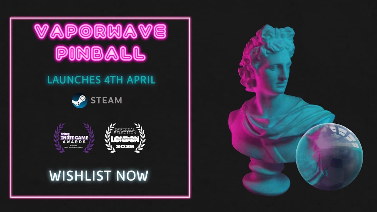 Vaporwave Pinball, Jamie D, Mixtape Games UK