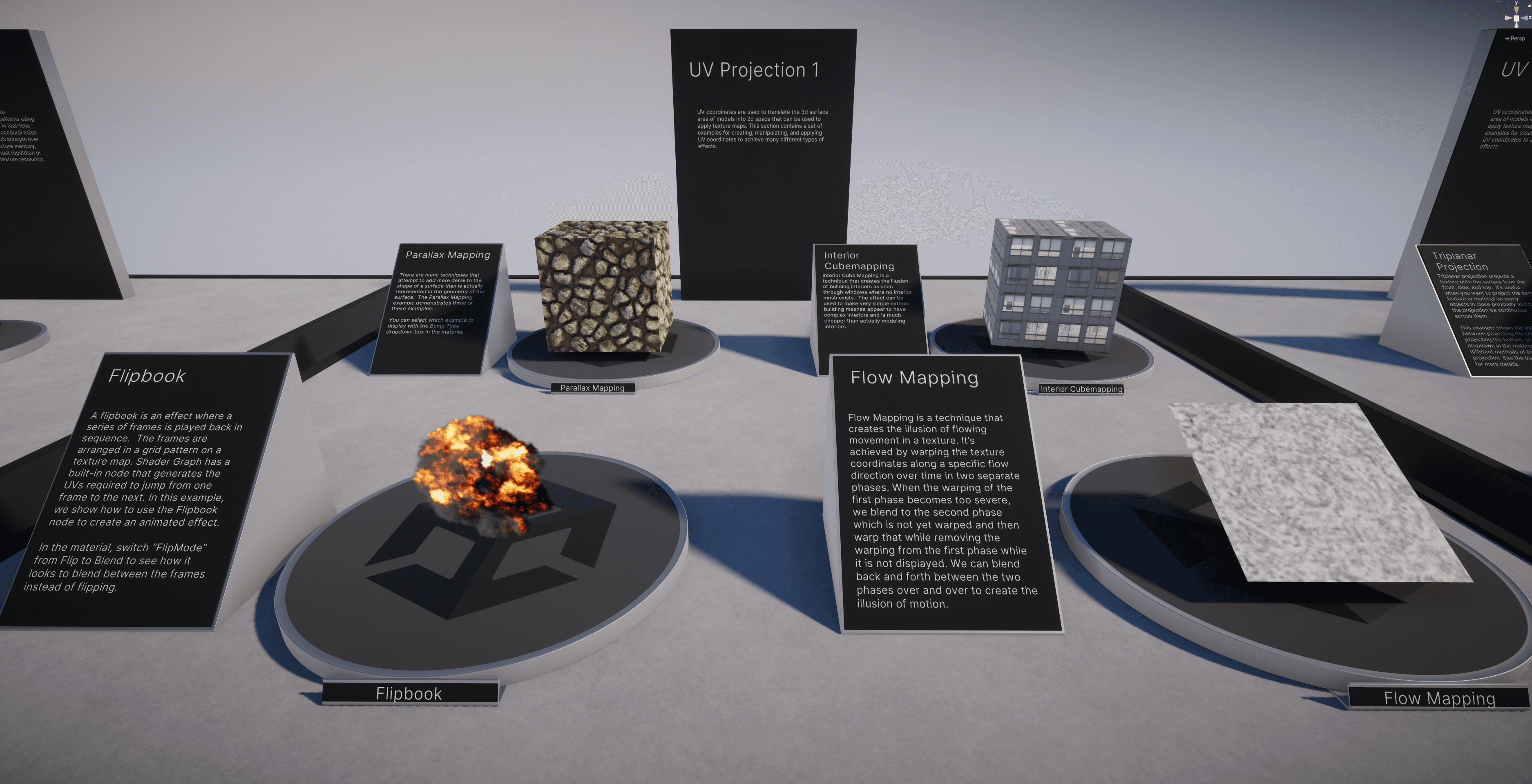 UV Projection category of samples
