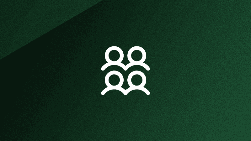 Community icon against black background