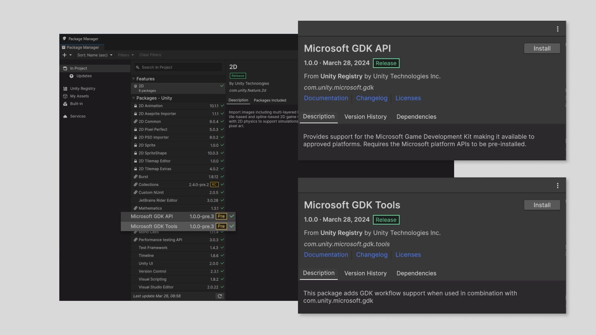 Microsoft GDK API