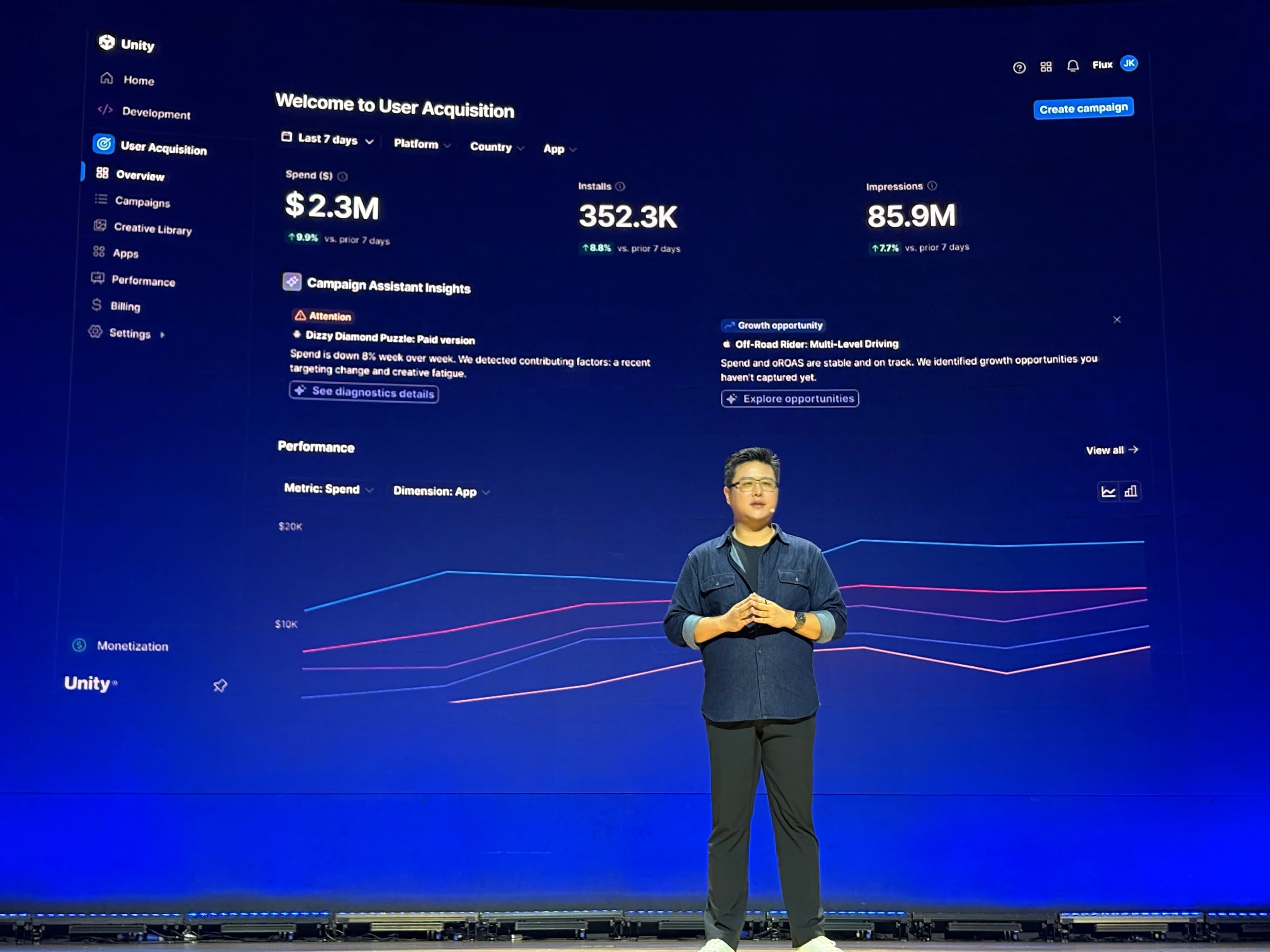 ショーン・シェンがUnite・ソウルのステージに登場
