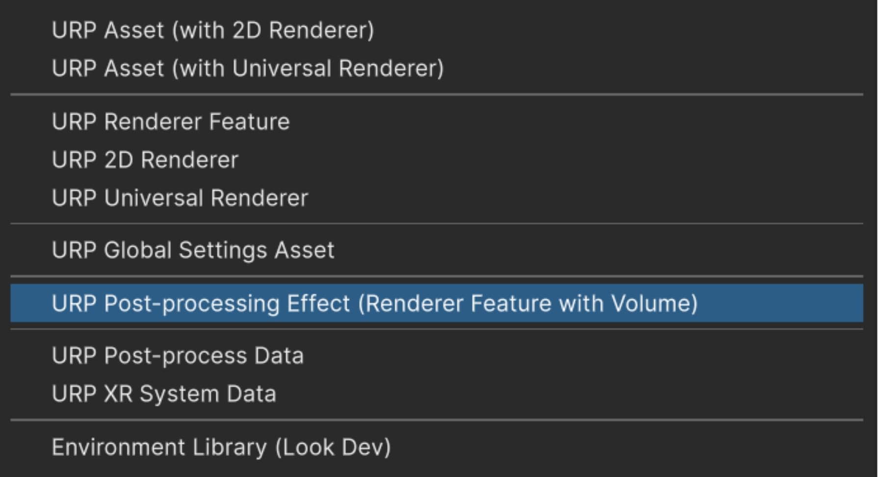 URP custom post-processing