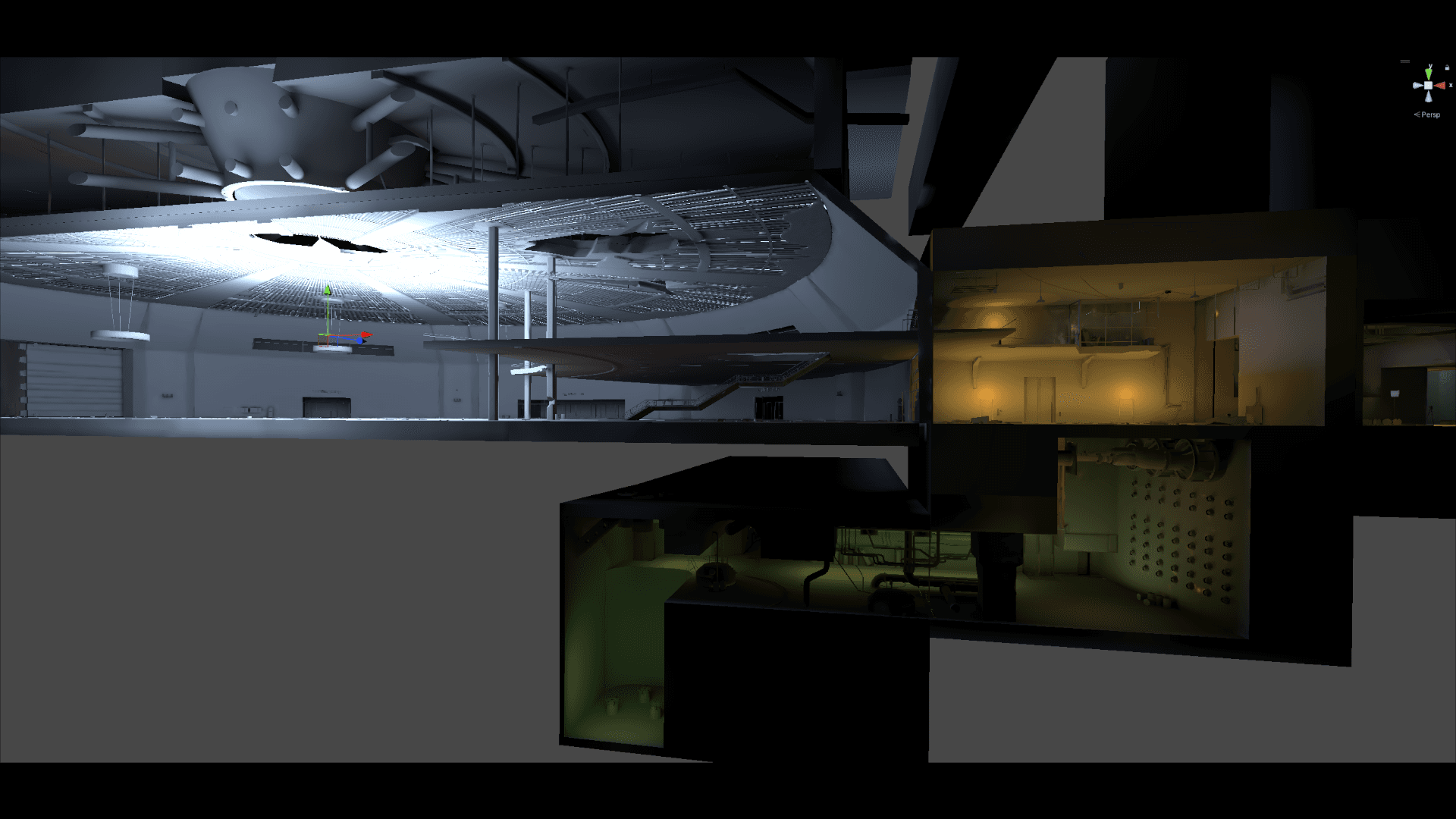 Several baked lightmaps from NODE: Last Favor of the Antarii by Lapsus Games. Made with Unity.