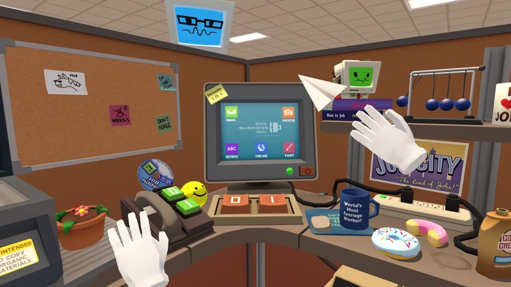 Gameplay from Job Simulator, by Owlchemy Labs