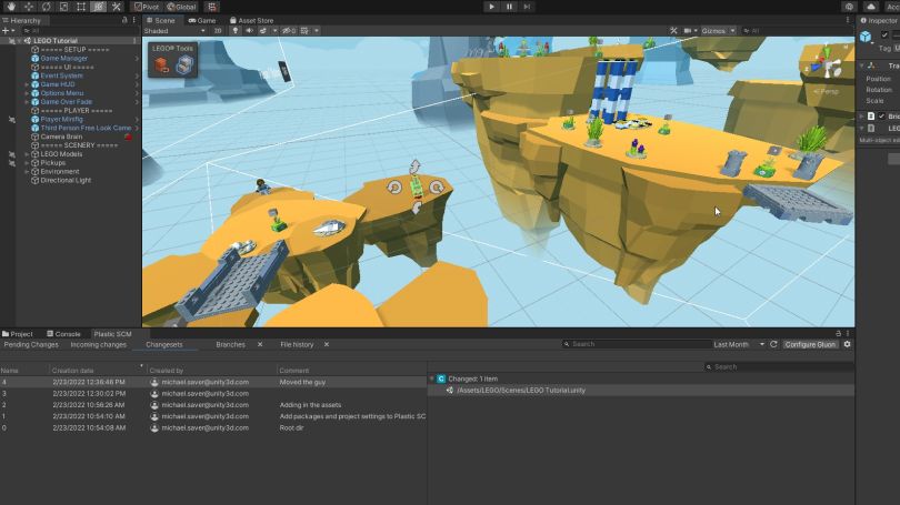 Control de versiones para artistas en Unity