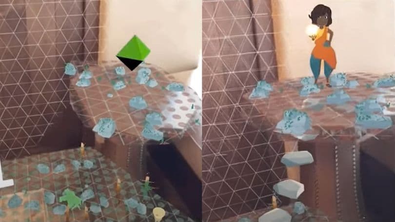 Juego de entorno de AR