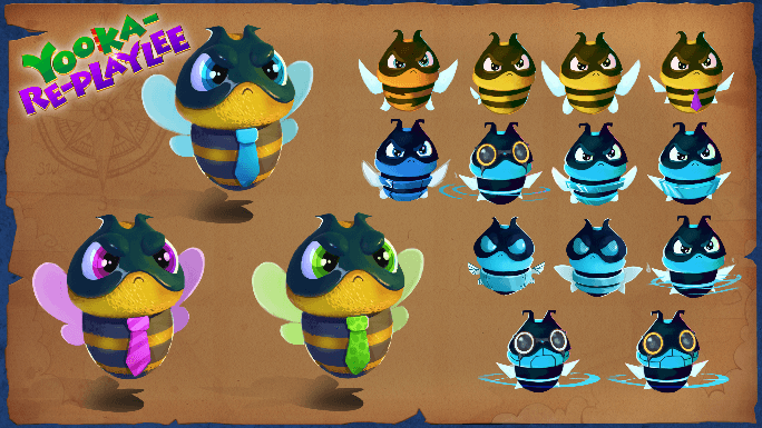 Concept art from Yooka-Replaylee by Playtonic Games | Made with Unity.