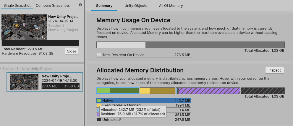 Updated Memory Profiler