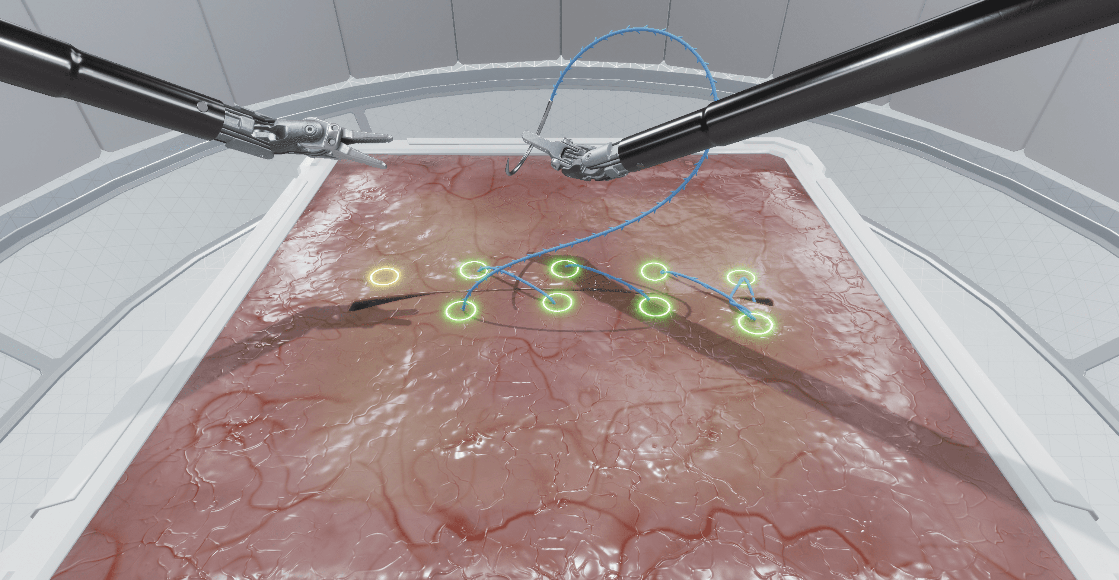 Virtual reality surgical robotic training program created by VirtaMed
