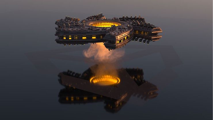 Пробная сцена OctaneRender для Unity