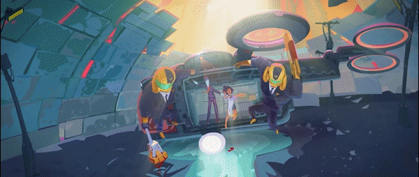 Animated GIF showing various scenes and maps from Cookie Cutter by Subcult Joint