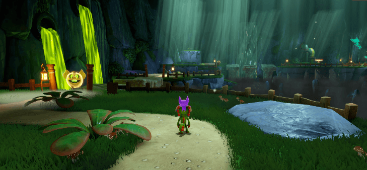 In-game screenshot from Yooka-Replaylee by Playtonic Games | Made with Unity.