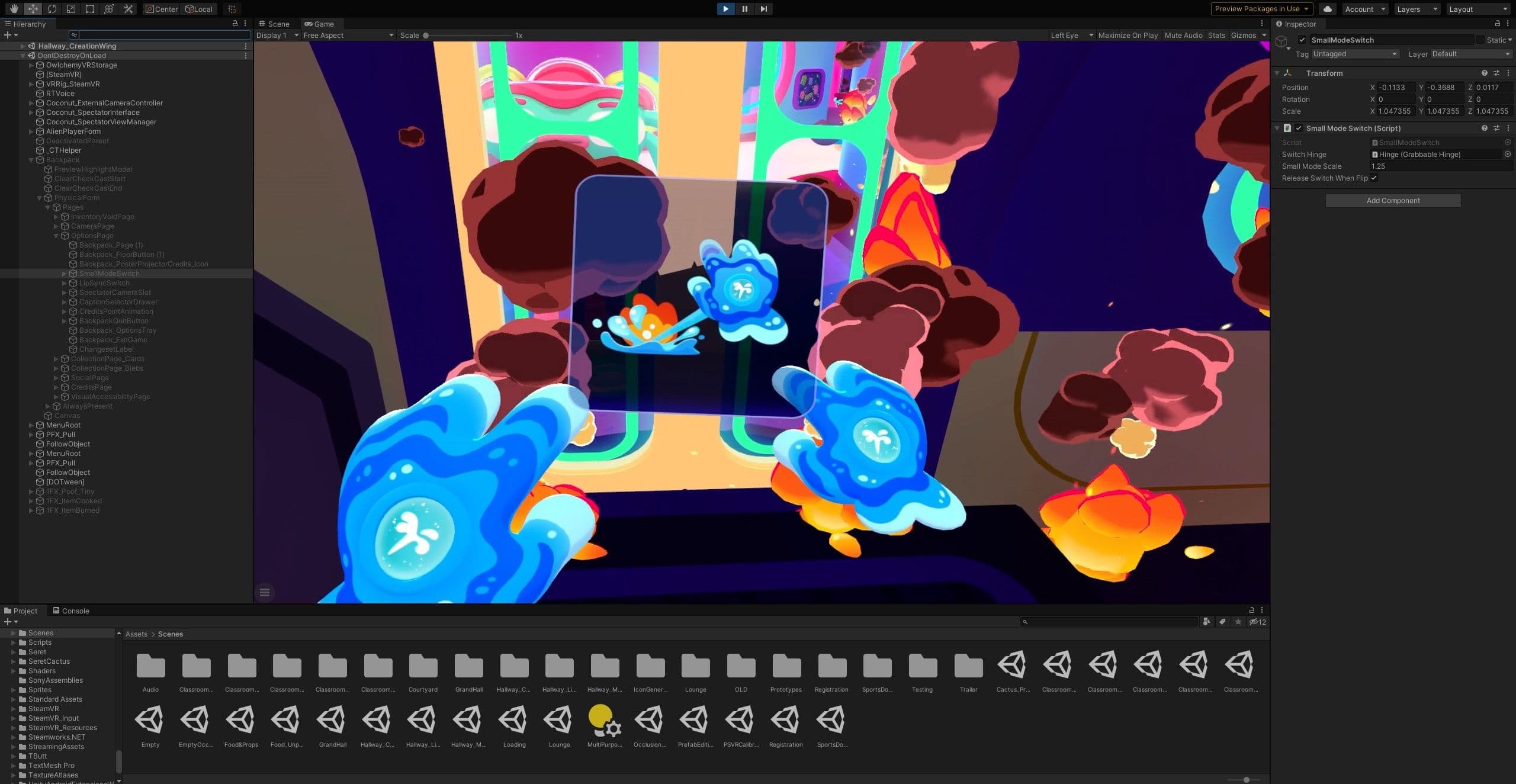 Players can dynamically change their own height in-game using Small student mode.
