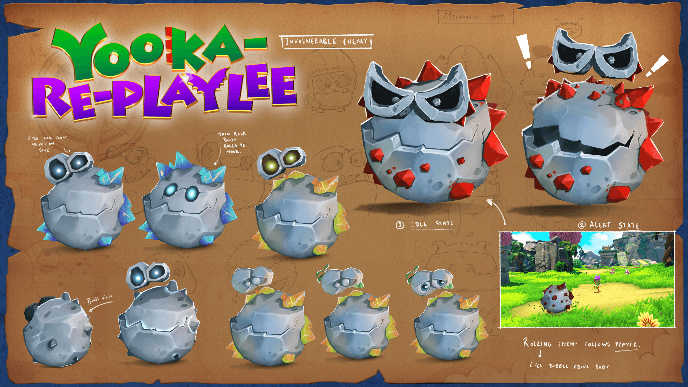 Concept art from Yooka-Replaylee by Playtonic Games | Made with Unity.