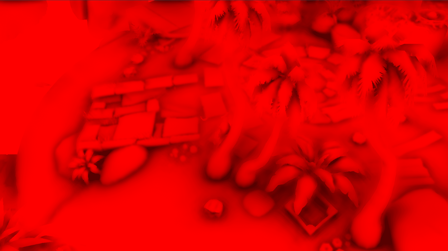 Perspektive einer Insellandschaft, die eine angepasste Version der MSVAO aus dem PostProcessing Stack v2-Paket zeigt, mit geringfügigen Anpassungen, um sie auf einer Zielplattform leistungsfähiger zu machen.