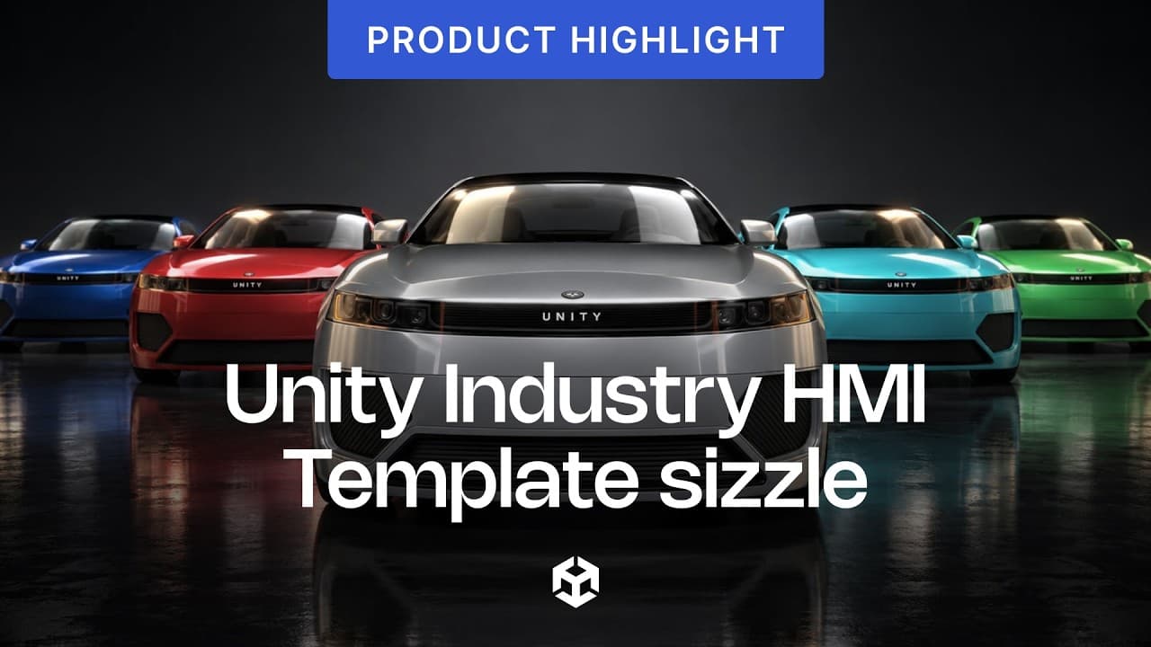 Plantilla HMI de Unity Industry sizzle