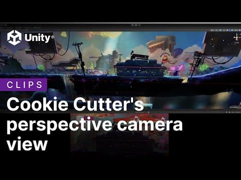 Visualização de câmera de perspectiva do Cookie Cutter