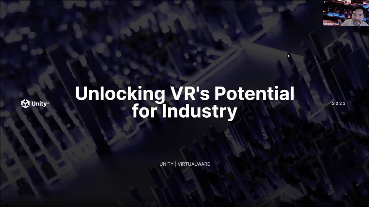 Unlocking VR’s potential for industry webinar on-demand