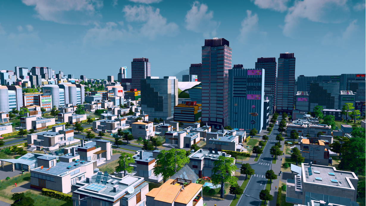 City scene from Cities Skylines