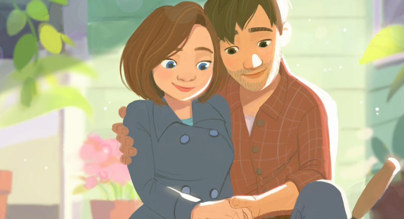 Concept art of the two main characters, Natalie and Finn, by artist Julia Blattman